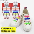 thumbnail image 2 of 10 unid/set de cordones de silicona elásticos para niños, atléticos, para correr, sin cordones, para todas las zapatillas de deporte, con correa para zapatos L10France Gao Jinjia LED, 2 of 2
