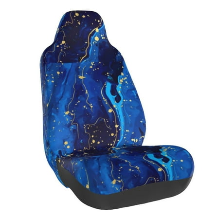 Elastic Car Seat Cover Seat Protection And Anti-Pollution Seat Cover Suitable For Most Car Seats. Such As: Cars Suvs Trucks Vans Etc. Blue Marble