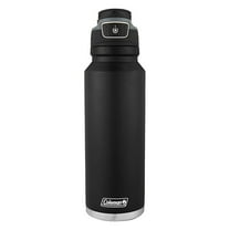 Coleman Autoseal FreeFlow Stainless Steel Insulated Water Bottle, 40 oz, Black