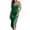 Green, variant on IROINNID Sheath Dress For Women Summer Fashion Low Cut Mid Length Sling Dress Package Hip Dress Below The Knee Solid Color Dress