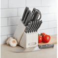 thumbnail image 5 of Farberware 15-Piece Triple Rivet White Wash Knife Block Set, 5 of 7