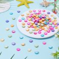 thumbnail image 4 of 150Pcs Flat Round Shell Beads Colorful Coin Disc Natural Mother of Pearl Beads 10mm Natural Shell Spacer, 4 of 9