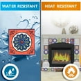 thumbnail image 3 of Mi Alma Removable Vinyl Floral Blue Red Backsplash Tile Stickers, 24pcs, 3 of 11