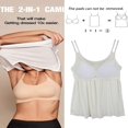 thumbnail image 2 of CHOK Camisoles à Soutien-Gorge Intégré pour Femmes, Bretelles Spaghetti Ajustables, Débardeur Sans Manches, Hauts d'Été, 2 of 6