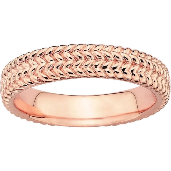 Sterling Silver Pink-Plated Ring