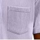 thumbnail image 3 of Blusa y camisa de manga corta con cuello vuelto para hombre, color liso, informal, con solapa, cierre de cremallera en un cuarto y bolsillo en el pecho, camisa de manga corta con solapa, tops para hom, 3 of 4