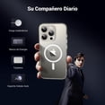 thumbnail image 3 of Funda para iPhone 15 Pro MAX UGREEN Transparente con MagSafe y Protección de Lente, 3 of 8