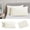 White, variant on EazyTech 2 Pack King Pillow Cases with Envelope Closure 20x36 Inches - Soft Brushed Microfiber Pillowcase Shrinkage & Fade Resistant, 4-Inch Hem with Piping, Machine Washable Coffee