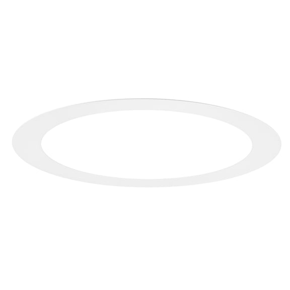 Uxcell 1-Pack Goof Rings for 6" Recessed Lights, 5.7" ID 7.3" OD Durable Steel Trim Ring Flush Mount White