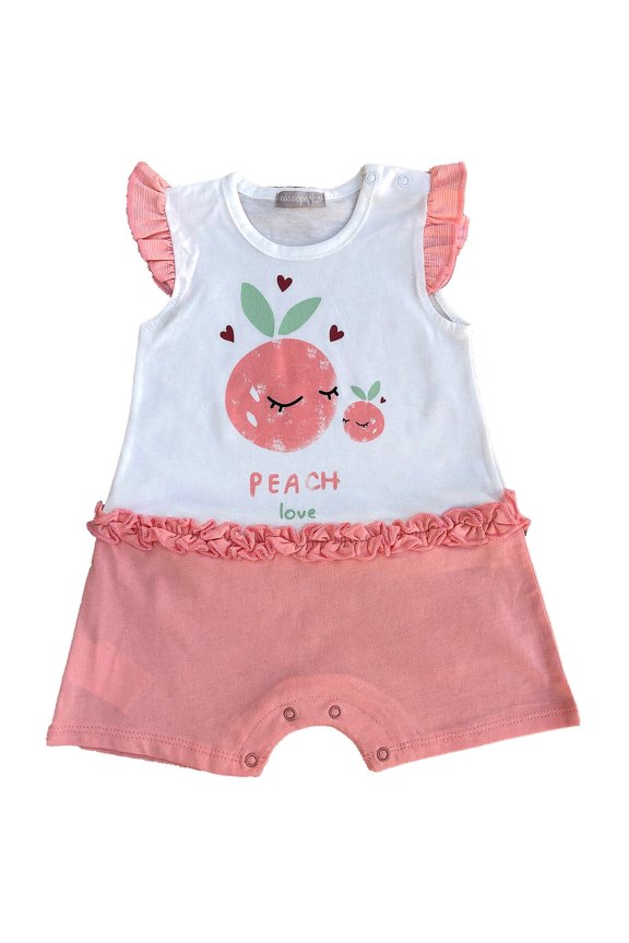 Peach Love Romper