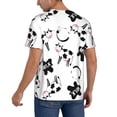 thumbnail image 2 of Fotbe Cute Cow and Milk Stains Baseball Jersey Shirt for Men and Women, Casual Short Sleeves Button Down T-Shirt-Small, 2 of 9