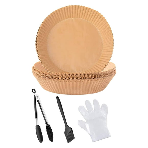 Forros Desechables Antiadherentes Para Freidora De Aire Para Microondas, Vaporizador, Paquete De Bandeja Para Asar A 202 Piezas Sunnimix Papel pergamino