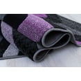 thumbnail image 3 of Handcraft Rugs - Purple/Gray/Silver/Black/Abstract Area Rug Modern Contemporary Zigzag Crisscross Wave Design, 3 of 8