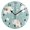 Black, variant on Elephant Pattern Wall Clock 10in Round Artistic Oil Painting Home Decor Desk Table Clock