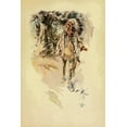 thumbnail image 2 of Fisher, Harrison 23x32 White Modern Wood Framed Museum Art Print Titled - Indian from The Song of Hiawatha 1906, 2 of 4