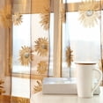 thumbnail image 2 of Rod Pocket Butterfly Print Sheer Window Panel Curtains Natural Light Flow Room Divider Living Room Bedroom 200cm x 95 cm, 2 of 4