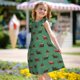thumbnail image 5 of Fotbe Christmas Dachshund Vestido de Dormir para Niñas de 3 a 10 Años, Mangas Cortas, Estilo Princesa, Pijama Camisón con Mangas Voladas-X-Large, 5 of 6