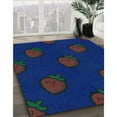 thumbnail image 2 of Ahgly Company Indoor Rectangle Patterned Denim Dark Blue Area Rugs, 8' x 12', 2 of 6