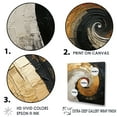 thumbnail image 3 of Designart "Minimalistic Beige Pottery Spirals I" Abstract Spirals Canvas Wall Art, 3 of 7