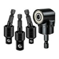 thumbnail image 1 of 3 uds 1/4 "3/8" 1/2 "Extensión del adaptador de del conductor 360  degree giratorio Universal junta giratoria, herramientas manuales eléctricas para vehículos Negro y Sharpla Adaptador de enchufe, 1 of 7