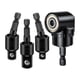 thumbnail image 1 of 3 Piezas 1/4 Pulgada 3/8 Pulgada 1/2 Pulgada Adaptador de Llave de Vaso Extensión 360 degree Rotación Universal Junta Giratoria, Herramientas de Mano Eléctr Negro y mayimx Adaptador de enchufe, 1 of 7