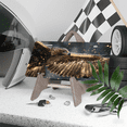 thumbnail image 3 of 1 Pcs 2D Flat License Plate Covers & Frames, Flying Golden Eagle For Decorative Front, Waterproof For Decoration Aluminum License Plate Covers & Frames Cover For Men Women, 12" X 6", 3 of 6