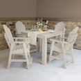 thumbnail image 3 of highwood  Hamilton 5-piece Counter Height Outdoor Dining Set Whitewash, 3 of 10