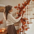 thumbnail image 4 of Darzheoy Thanksgiving Fall Garland, 6.2 ft Artificial Autumn Garland, Mantel Home Thanksgiving Outdoor Decor, Fall Decor, for Home Mantel Table Yard, 4 of 6