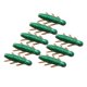 thumbnail image 3 of Kit de 8 señuelos de pesca blandos, suministros realistas, equipo, depósitos, aparejos de pesca Verde, 3 of 8