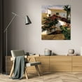 thumbnail image 3 of Poch Romeu 25x32 Gallery Wrapped Canvas Wall Art Titled - Courtyard Blossoms, 3 of 4