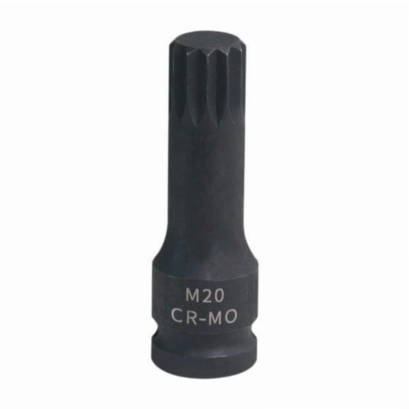 Optima 3x Bit Sockets 1/2 Inch Drive 20mm Functional M20 Portable Mechanical Work Compact Metric 3" Length