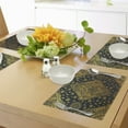 thumbnail image 4 of Ambesonne Mandala Place Mats Set of 4, Boho Paisley Folklore, Standard Size, Charcoal Grey Mustard, 4 of 6