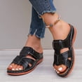 thumbnail image 6 of Xdegoge Womens Orthopedic Sandals Arch Support Cross Strap Open Toe Summer Beach Shoes Hollow Out Walking Ladies Dressy Slippers Casual Mules Clogs, 6 of 7