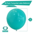 thumbnail image 1 of Globos de Látex Verde Azulado Paquete de 80 Globos de Fiesta Turquesa de 12 Pulgadas para COKAOBE COKAOBE, 1 of 2