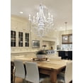 thumbnail image 2 of Dale Tiffany 6 Silver Crystal Chandeliers, 2 of 3