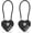 Black, 2-Pack, variant on Combination Lock with Cable, Combo Lock with Code, Small Cable Padlock Combination for Travel Essentials, Luggage, Bike Motorcycle Helmet, Outdoor Fence Gate, Cabinet, Refrigerator Door