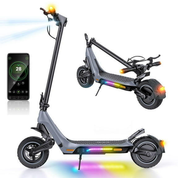 10" Electric Scooter for Adults,1000W Foldable E-Scooter,25 Mile Range,48V 15Ah Lithium-ion Battery,Escooter for Teens