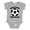 AC-Heather Grey, variant on Apparently I Like Soccer Boys or Girls Baby Bodysuit