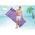 thumbnail image 3 of Intex Tote-N-Float Wave Mat, Inflatable Pool Lounger with Pillow, Assorted Colors, 3 of 3