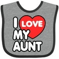 thumbnail image 3 of Inktastic I Love My Aunt Boys or Girls Baby Bib, 3 of 4