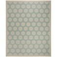 thumbnail image 5 of SAFAVIEH Beach House Callahan Geometric Indoor/Outdoor Area Rug Aqua/Cream, 6'7" x 6'7" Round, 5 of 10