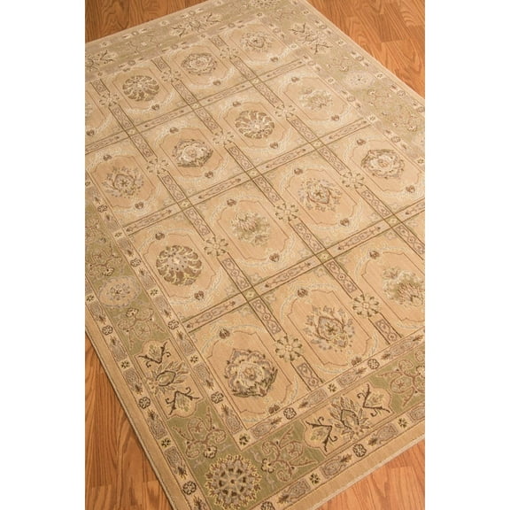 Nourison  Persian Empire Area Rug Beige 7'9" x 10'10" Latex Free Wool,Synthetic,Viscose Oriental 8' x 10' Indoor Living Room