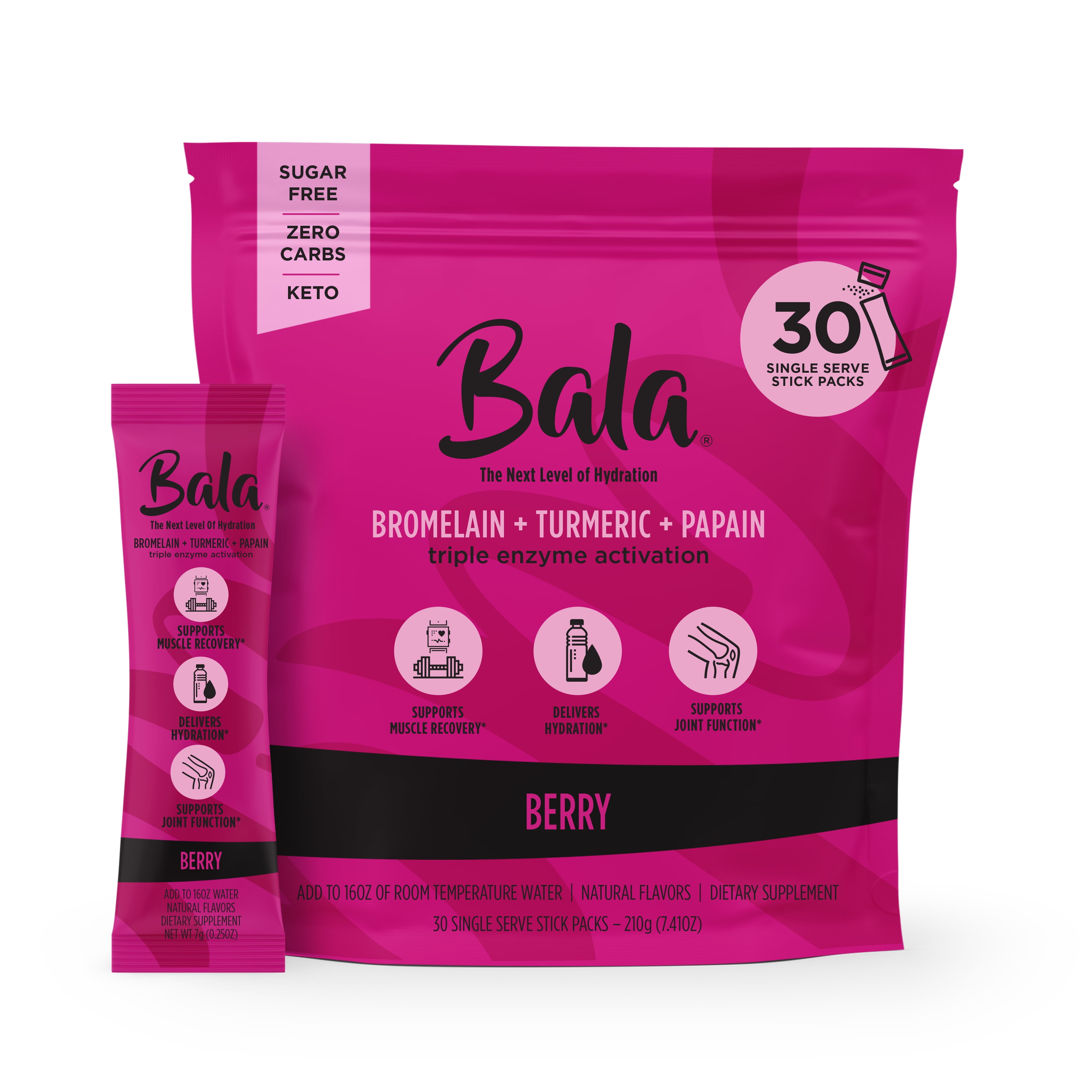 Bala Keto Enzyme Electrolyte Powder Post Workout Recovery Hydration