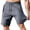 Gray, variant on Guluxicc Mens Gym Shorts Drawstring Elastic Waist Athelic Shorts Regular Fit Solid Color Summer Workout Shorts with Zip Pockets