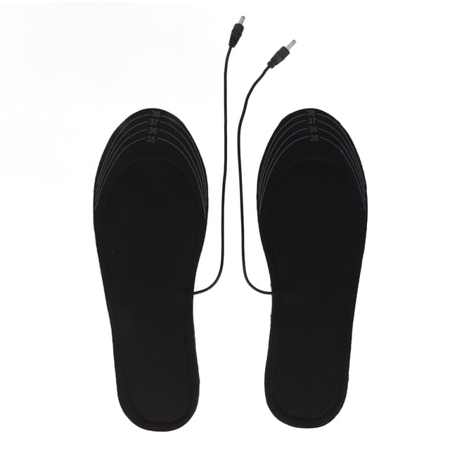 Electric Heating Insoles, Comfortable USB Heating Sweat Absorbent 1 Pair Uniform Heating Heated Boot Insoles For Students For Women
