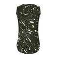 thumbnail image 4 of WCMZJ Womens Tank Tops Summer Sleeveless V Neck T Shirts Basic Floral Print Casual Tunic Tops for Leggings Loose Fit Black XL, 4 of 5
