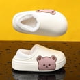 thumbnail image 5 of QWZNDZGR Winter Waterproof Child Cartoon Slippers Warm Girls Boys Non-Slip Plush Stepped Cotton Indoor Outdoor Home Toddler Thick Heel, 5 of 6