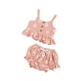 thumbnail image 2 of SUNSIOM Girl?s Printed 2Pcs Suit, Sleeveless Hem Tank Tops with Triangle Shorts, 2 of 9