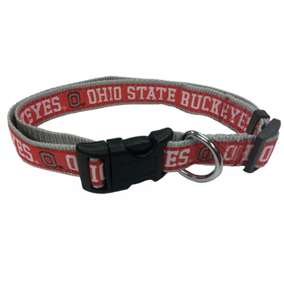 Pets First College Ohio State Buckeyes Pet Collar, 3 Sizes Available, Sports Fan Dog Collar - Medium