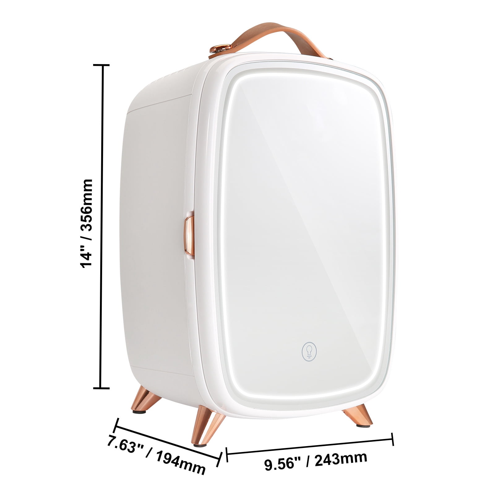 KFFKFF Mini Fridge Refrigerators with USB Cable White, 5.84 lb